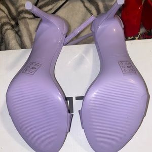 Aldo Cally open toe lilac heels